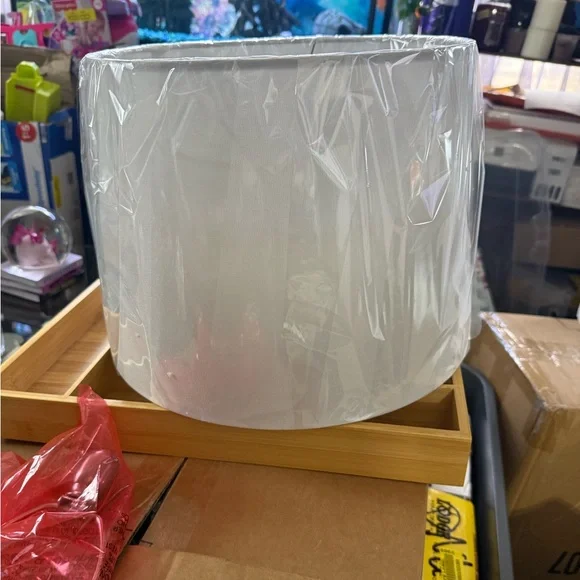 Ceramic Ombre Blue Table Lamp with White Shade - Picture 7 of 9